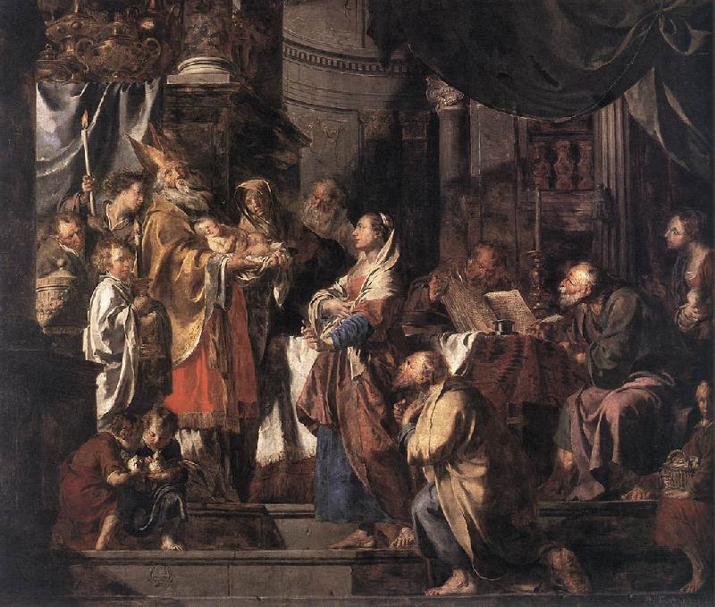 VERHAGHEN, Pieter Jozef The Presentation in the Temple a er Sweden oil painting art